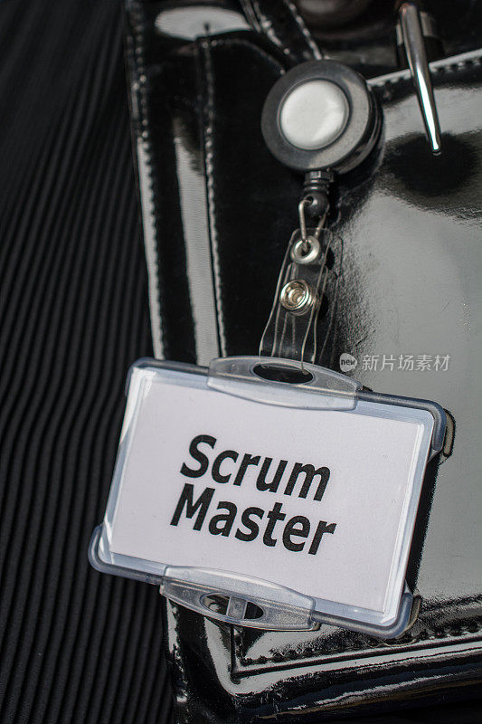 Scrum master在商标持有人上的专利皮革钱包
